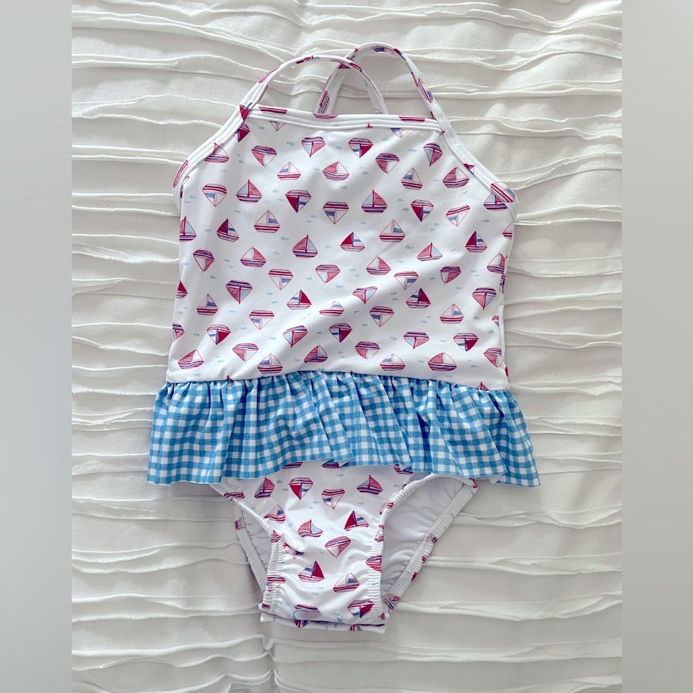 NWT James and Lottie swimsuit. Sailboat print. Multiple sizes.
